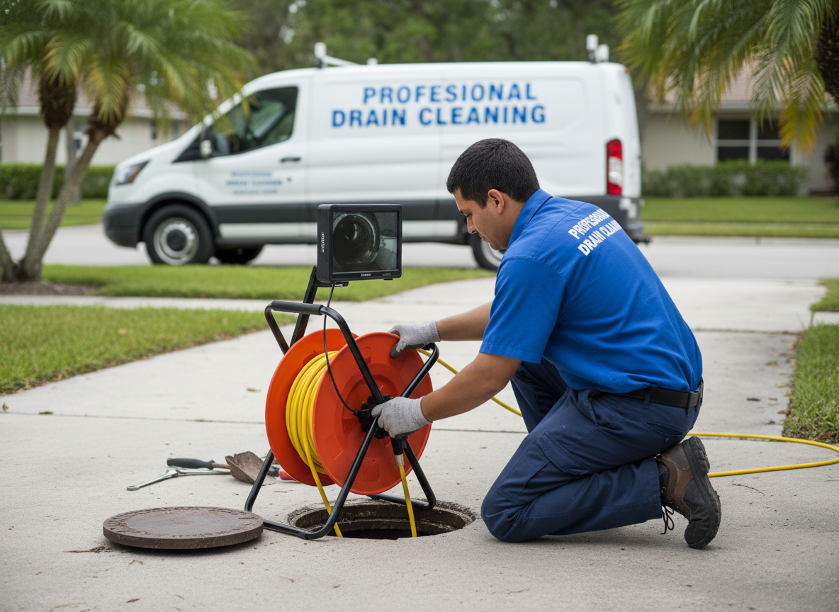 Drain Camera Inspection in North Fort Myers