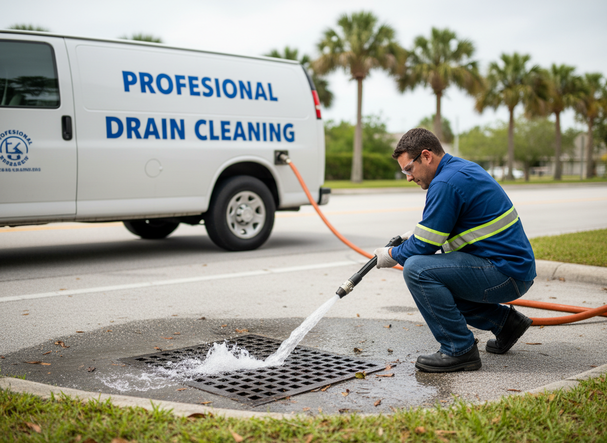 Outdoor and Storm Drain Cleaning in North Fort Myers